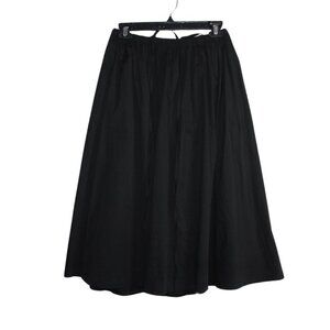 Marigold Shadows womens baghy tie skirt a line midi black goth adjustable straps